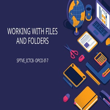 Grade 8 - ComTech - Working with Folders.pptx