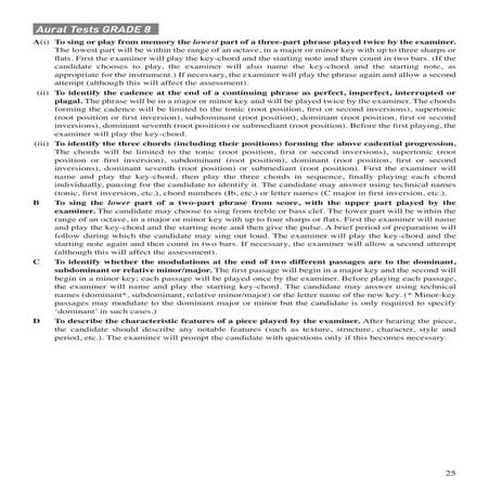 ABRSM Grade 8 aural material