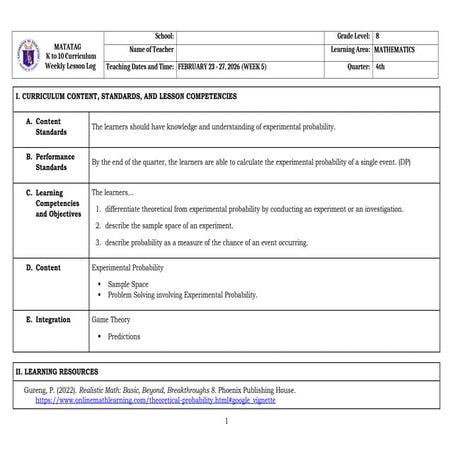 For demo lesson plan | DOCX