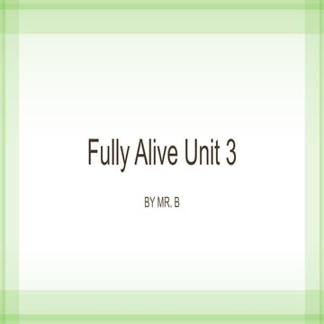 Grade 8 intro - The Gift of Sexuality