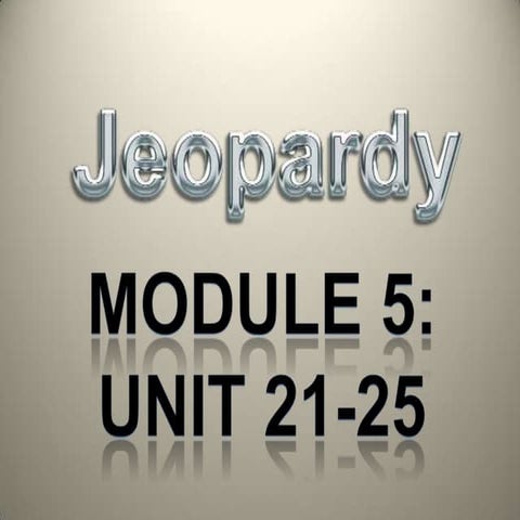 Grade 8 jeopardy  module 5
