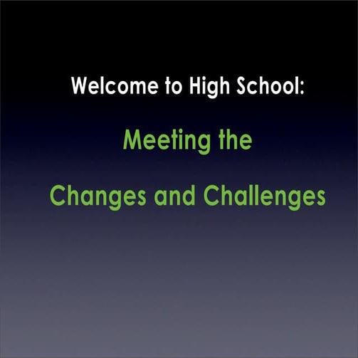 Grade 8 parent presentation 2013