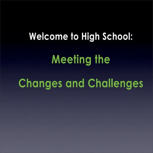 Grade 8 parent presentation 2013