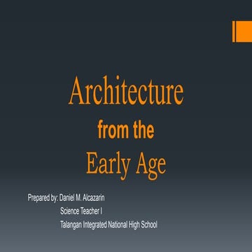 MAPEH Grade 9 - Arts - Architecture from the Early Age, Classical Period and ...