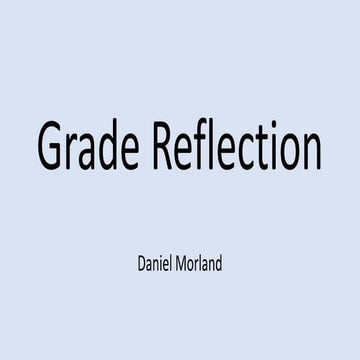 Grade reflection
