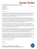 Undergraduate Student Example Cover Letters