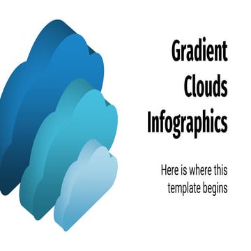 Gradient Clouds Infographics cloud details