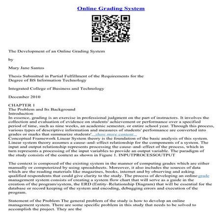 Grading System Essay