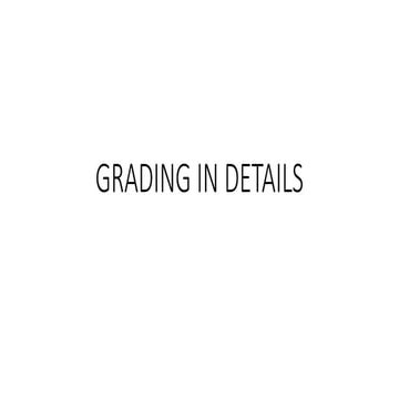 GRADING TOOLS IN EDUCATION, SECONDARY LEVEL TRAINING
