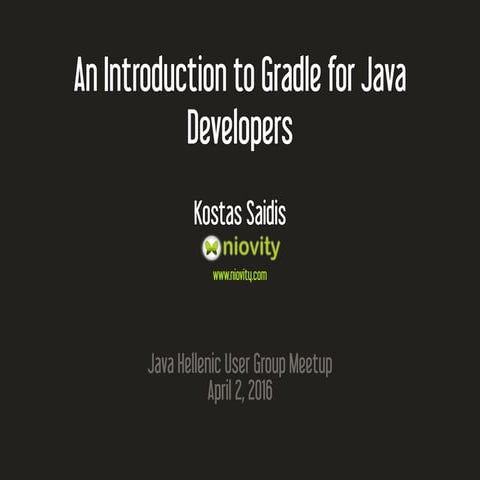 An Introduction to Gradle for Java Developers | PDF
