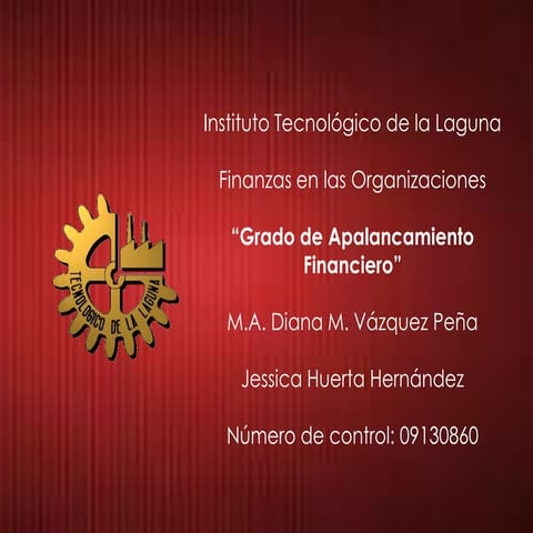 Grado de apalancamiento financiero