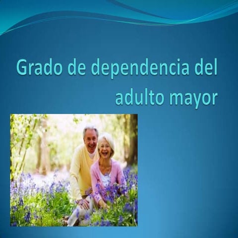 Grado de dependencia del adulto mayor