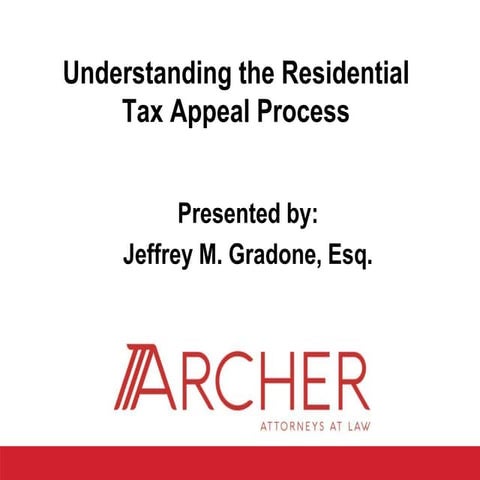 NJ Residential Tax Appeal Process