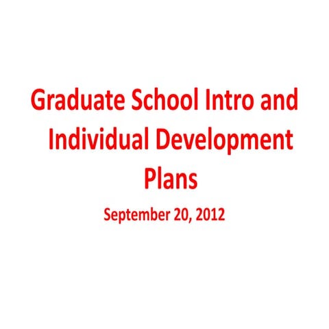 Grad school intro and id ps