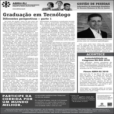 ABRH - Graduacao em Tecnologo Parte1