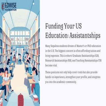 Graduate Assistantships in USA for Nepali Students