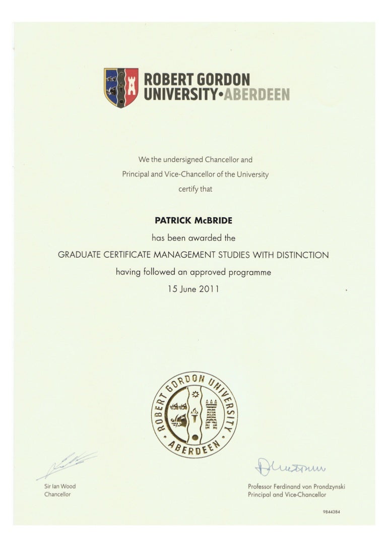 Graduate Certificate