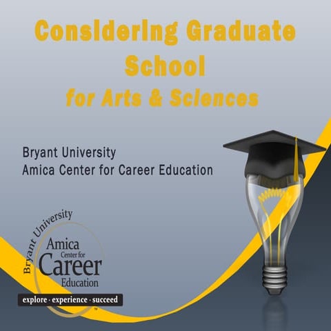 Overview of the Graduate School Application Process | PDF