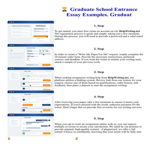 Graduate School Entrance Essay Examples. Graduat