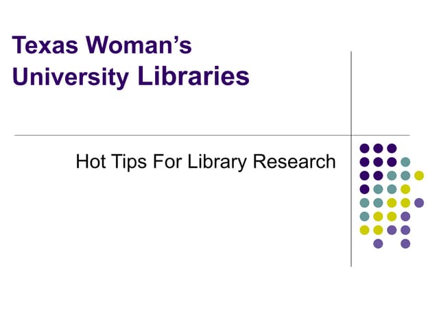 Graduate student orientation