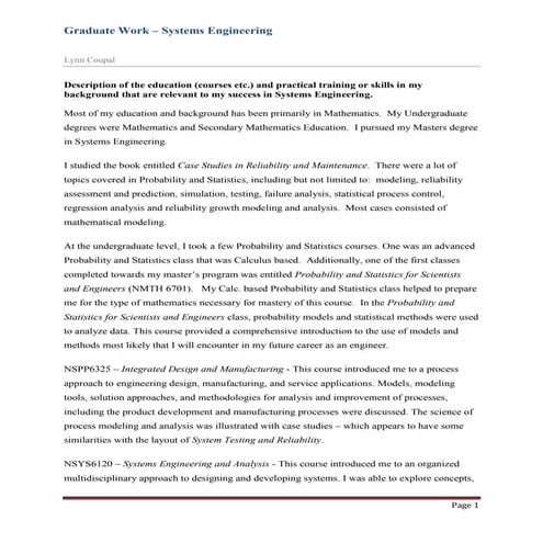 Graduate Studies Info