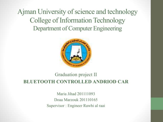 Bluetooth controlled android car 