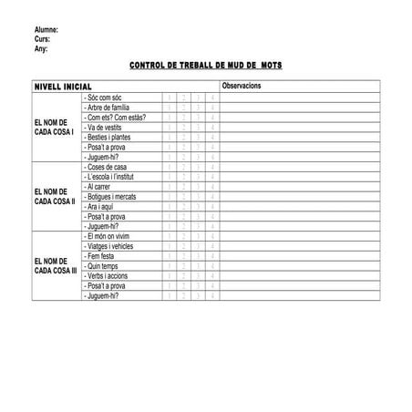 Graella d' avaluació MUD DE MOTS