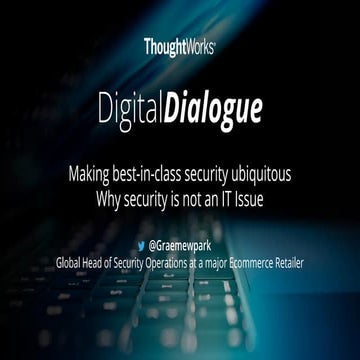 Making best-in-class security ubiquitous - Why security is no longer just an ...