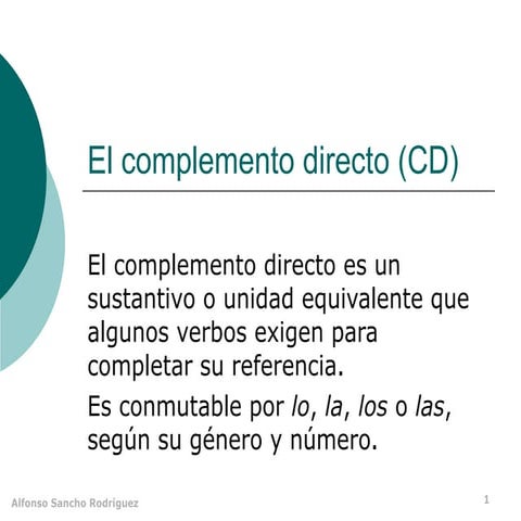 COMPLEMENTO DIRECTO | PPS