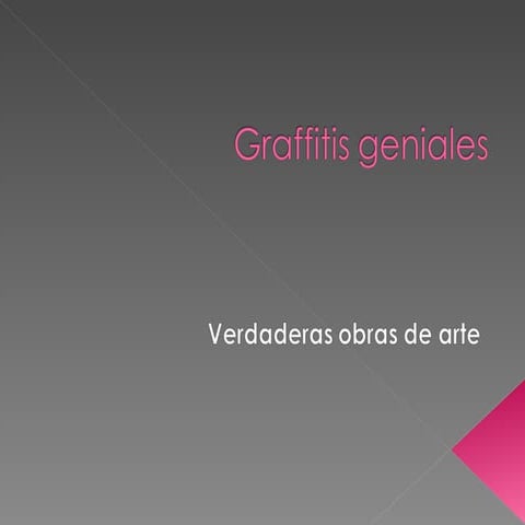 Graffitis geniales verdaderas obras de arte