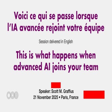 "Voici ce qui se passe lorsque l’IA avancée rejoint votre équipe" ["This is w...
