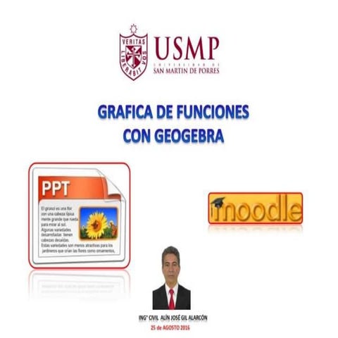 Grafica de funciones con geo gebra