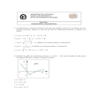 Graficar funciones ejercicios finales