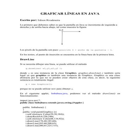 Graficar lineas en java, en un j panel