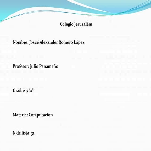 Graficos josue alexander romero