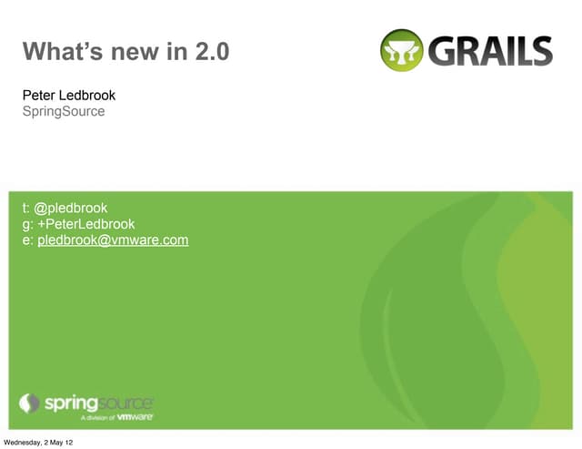 Grails 2.0 Update