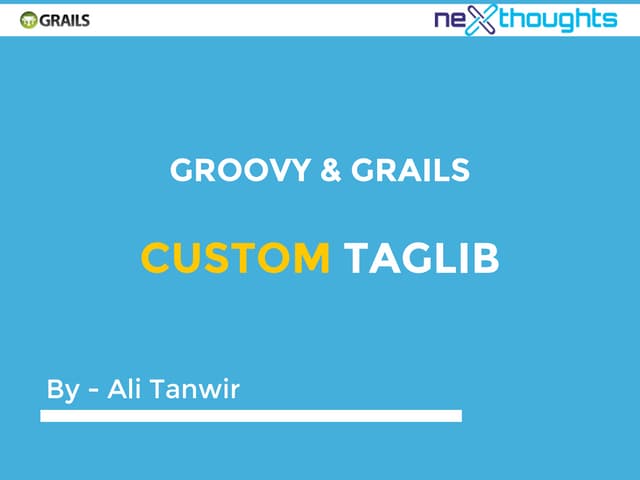 Grails custom tag lib