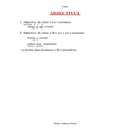 Gramatica Latina Docx