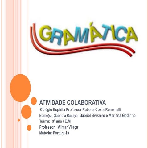 Gramática | PPTX