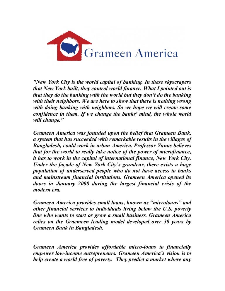 Grameen america