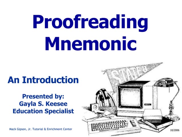 Grammar Review Mnemonic