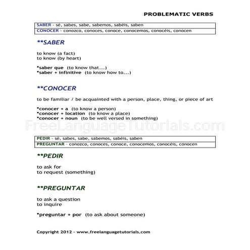 Verbos le y se | DOCX