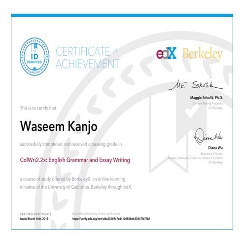 English Grammar and Essay Writing