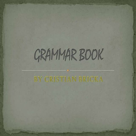 Grammar book