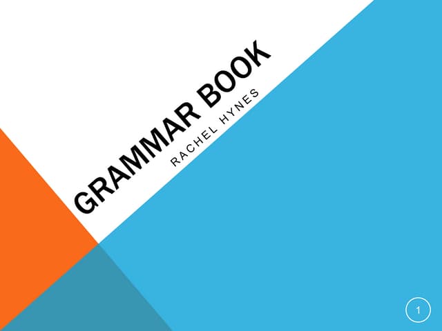 Grammar book