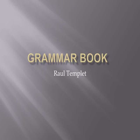 Grammar book 1