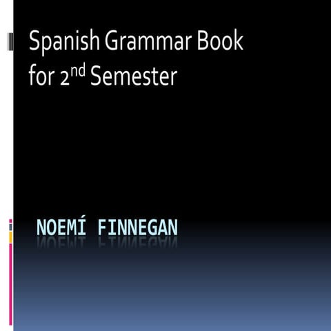 Grammar book 2nd semester