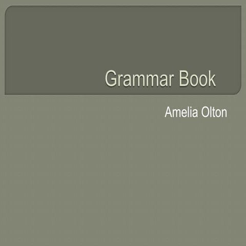 Grammar book for spanish