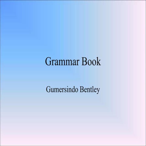 Grammarbook Gumersindo