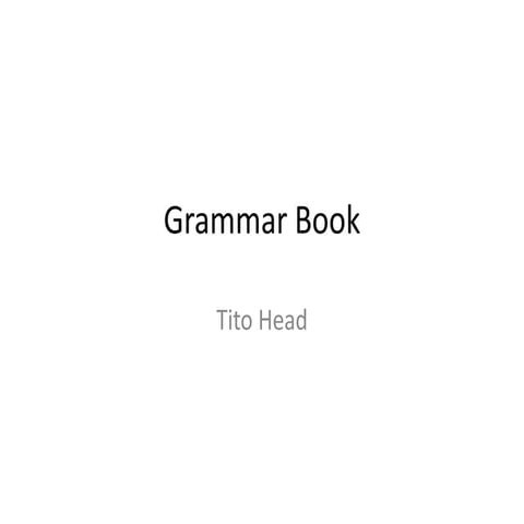 Grammar booktaylor head
